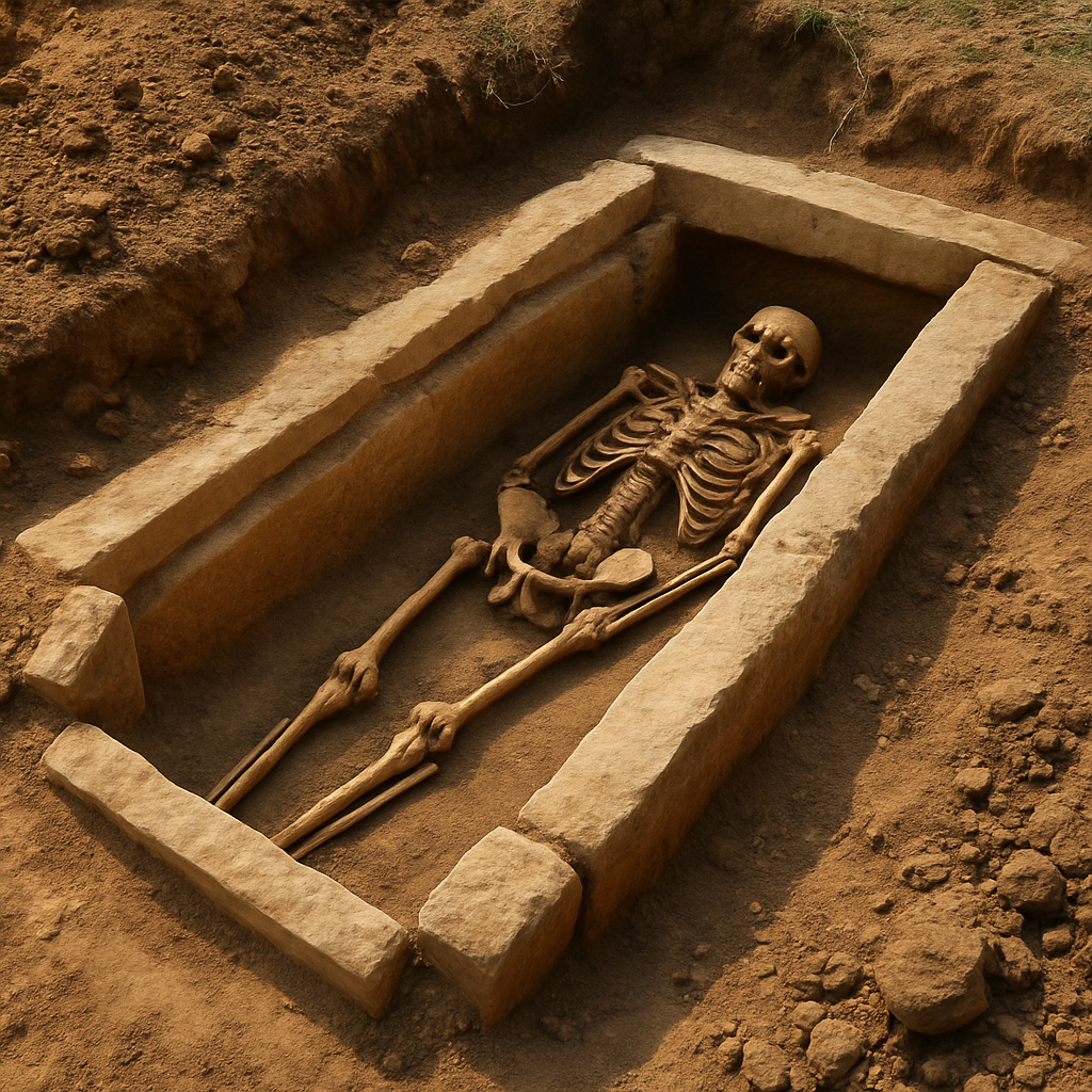 scoperta di una tomba romana a vallo