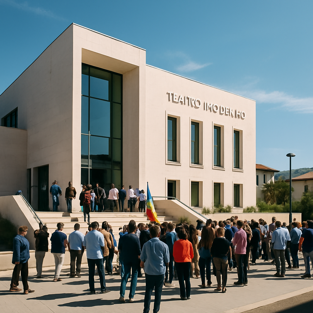 Inaugurazione teatro moderno il 1 Maggio a vallo della lucania
